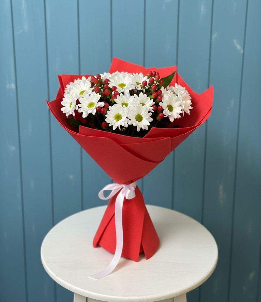 Букет цветов из: Хризантемы в Удомле