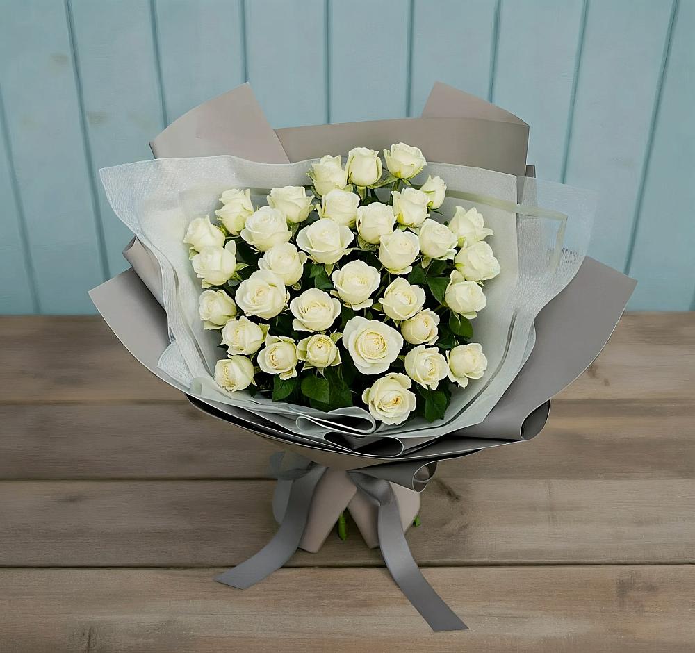 Букет Белоснежная нежность в Удомле