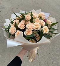 Букет Кремовые розы Латте в Удомле