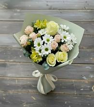 Букет цветов из:  Альстромерии, Розы и Хризантемы #REPLACE_PRED# Удомле