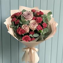 Букет цветов из:  Гвоздики и Розы #REPLACE_PRED# Удомле