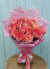 Букет 15 Розовых роз Равель #REPLACE_PRED# Удомле