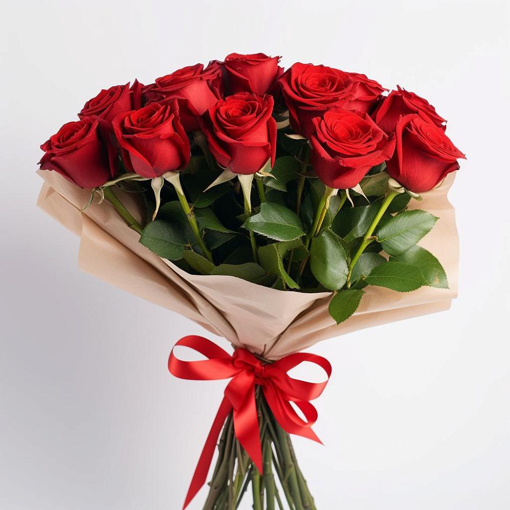 Букет 11 Красных роз Эдлесс Лав в Удомле